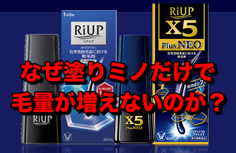 なぜ塗りミノだけで毛量がなかなか増えないのか？